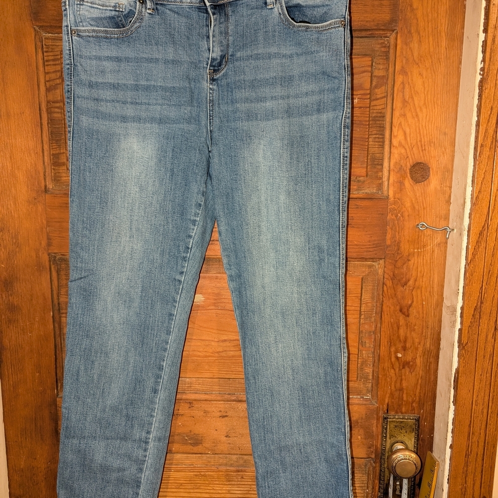 Lincoln Blue Skinny Jeans with Distressed Style‎